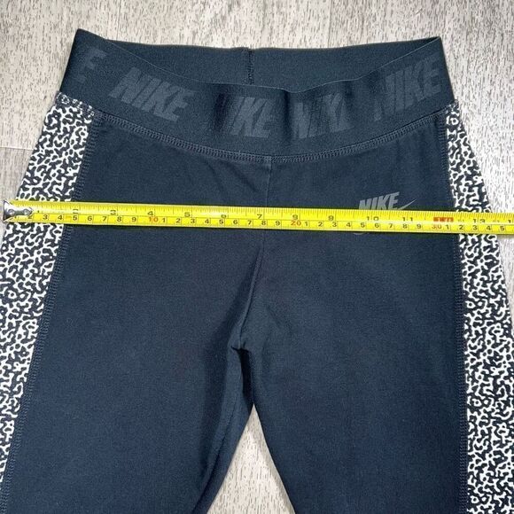 Nike Leg-A-See-Stirrup Leopard Print Colorblock Side Stripe Leggings, Women’s XS - Picture 8 of 16